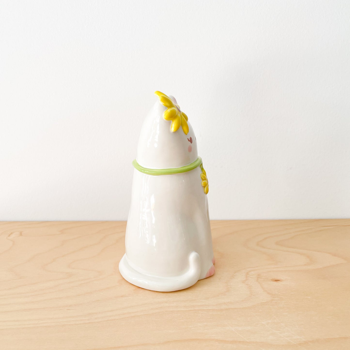Sunflower Cat Vase