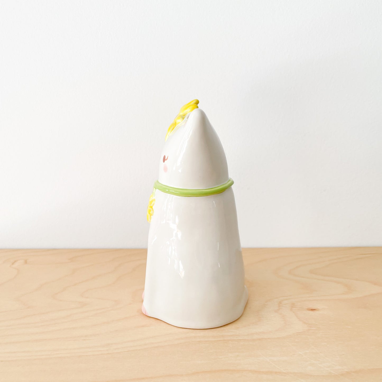 Sunflower Cat Vase