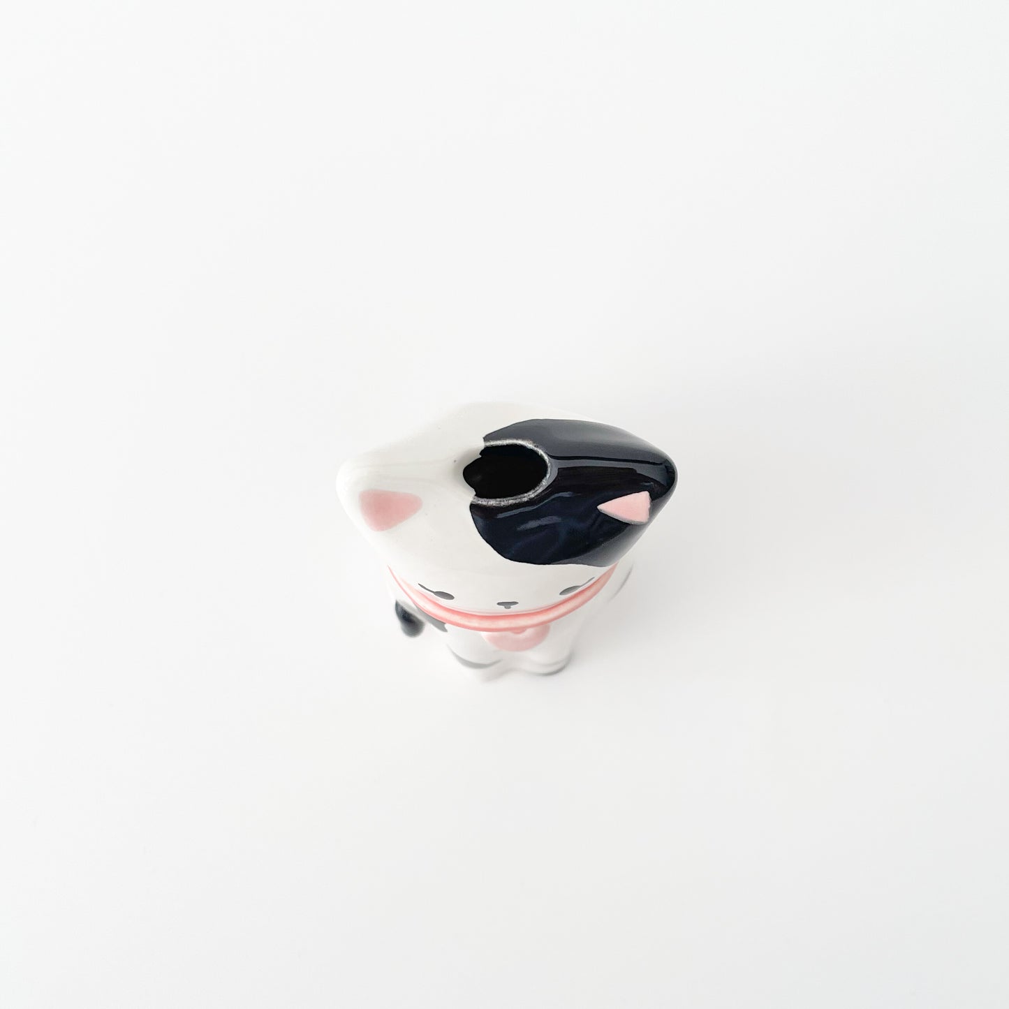 Black Spotty Cat Vase (Second Sale)