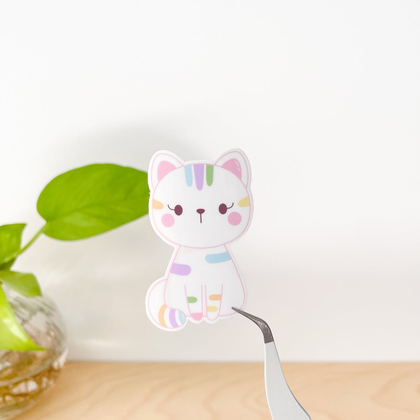 Rainbow Tabby Cat sticker