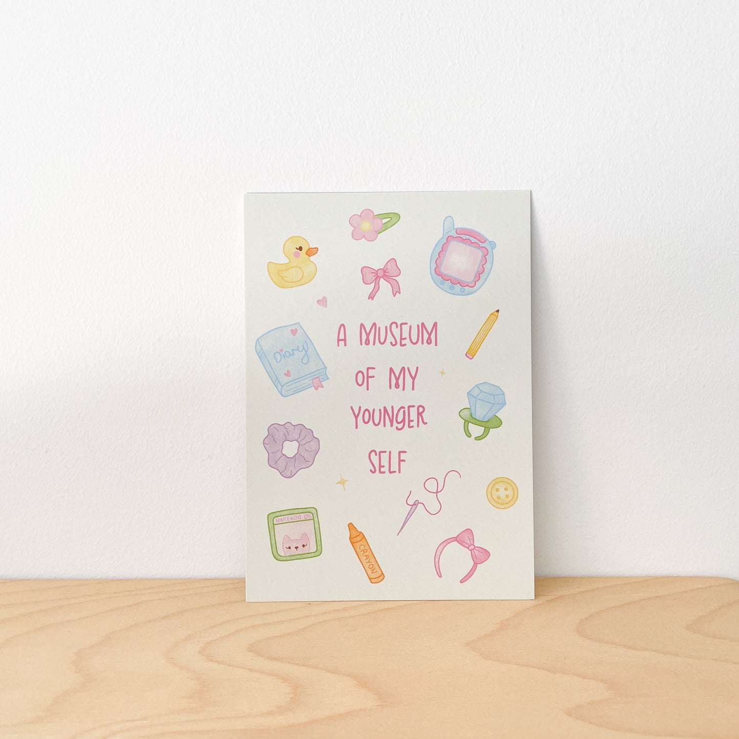 Museum of my younger self Art Print