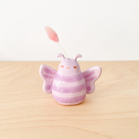 Purple Butterfly Mini Vase