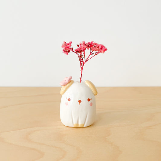 Blooming Dog Mini Vase