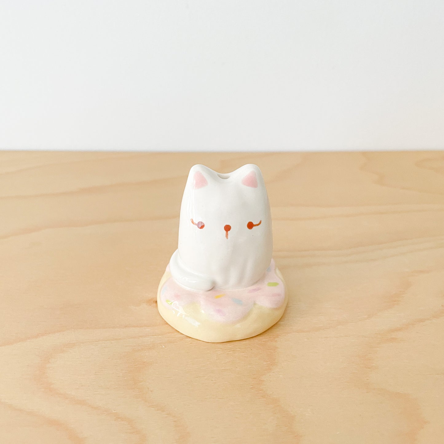 Donut Cat Mini Vase