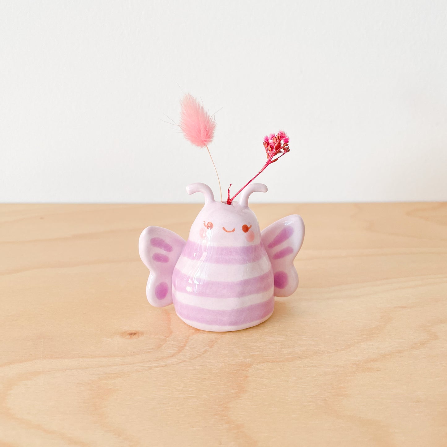 Purple Butterfly Mini Vase