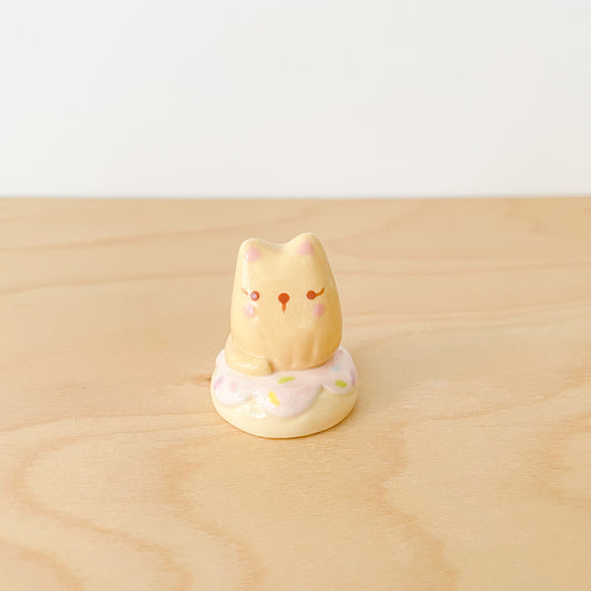 Brown Donut Cat Desk Pal