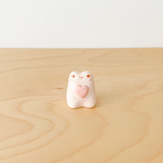 Pink Heart Frog Desk Pal