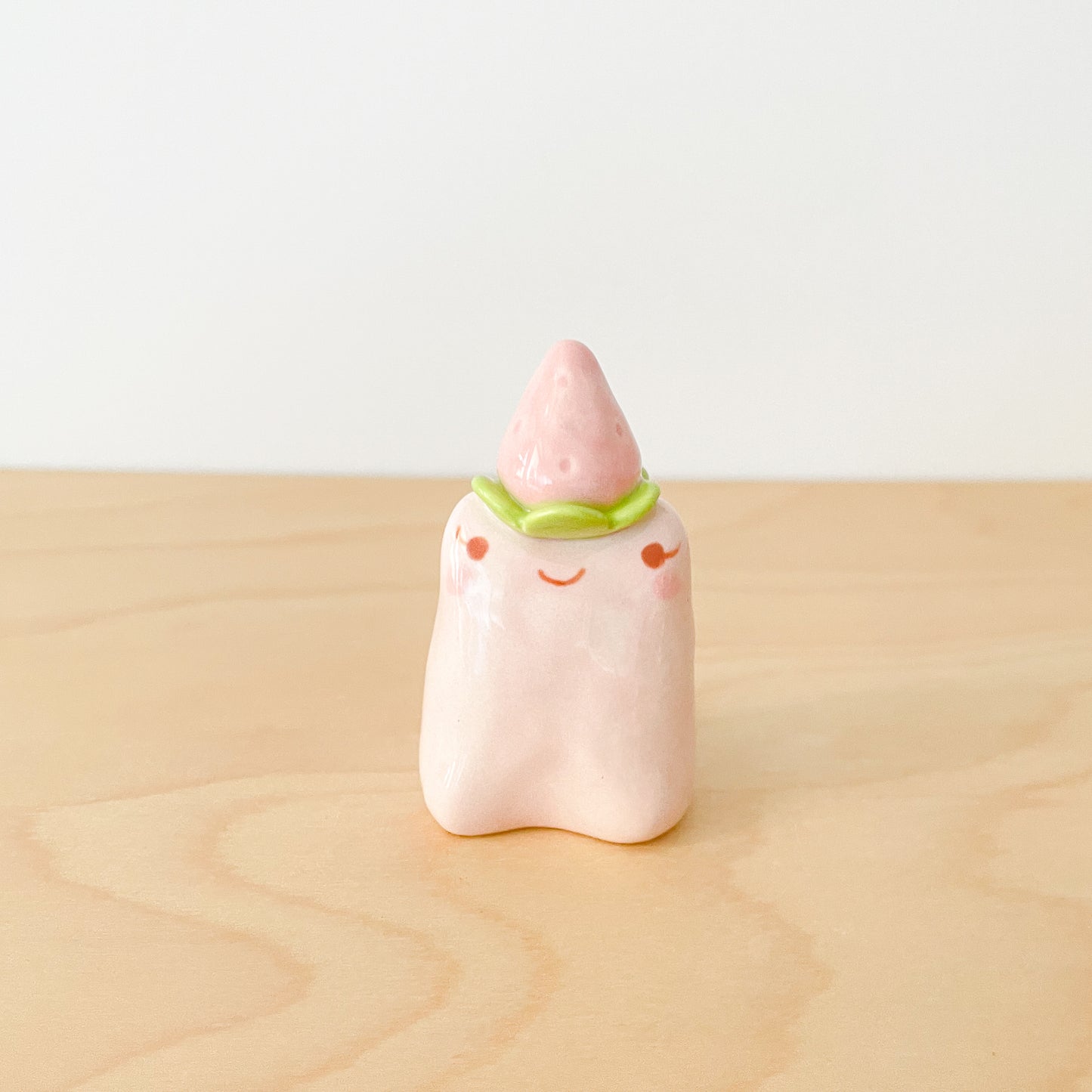 Pink Strawberry Frog Ring Holder