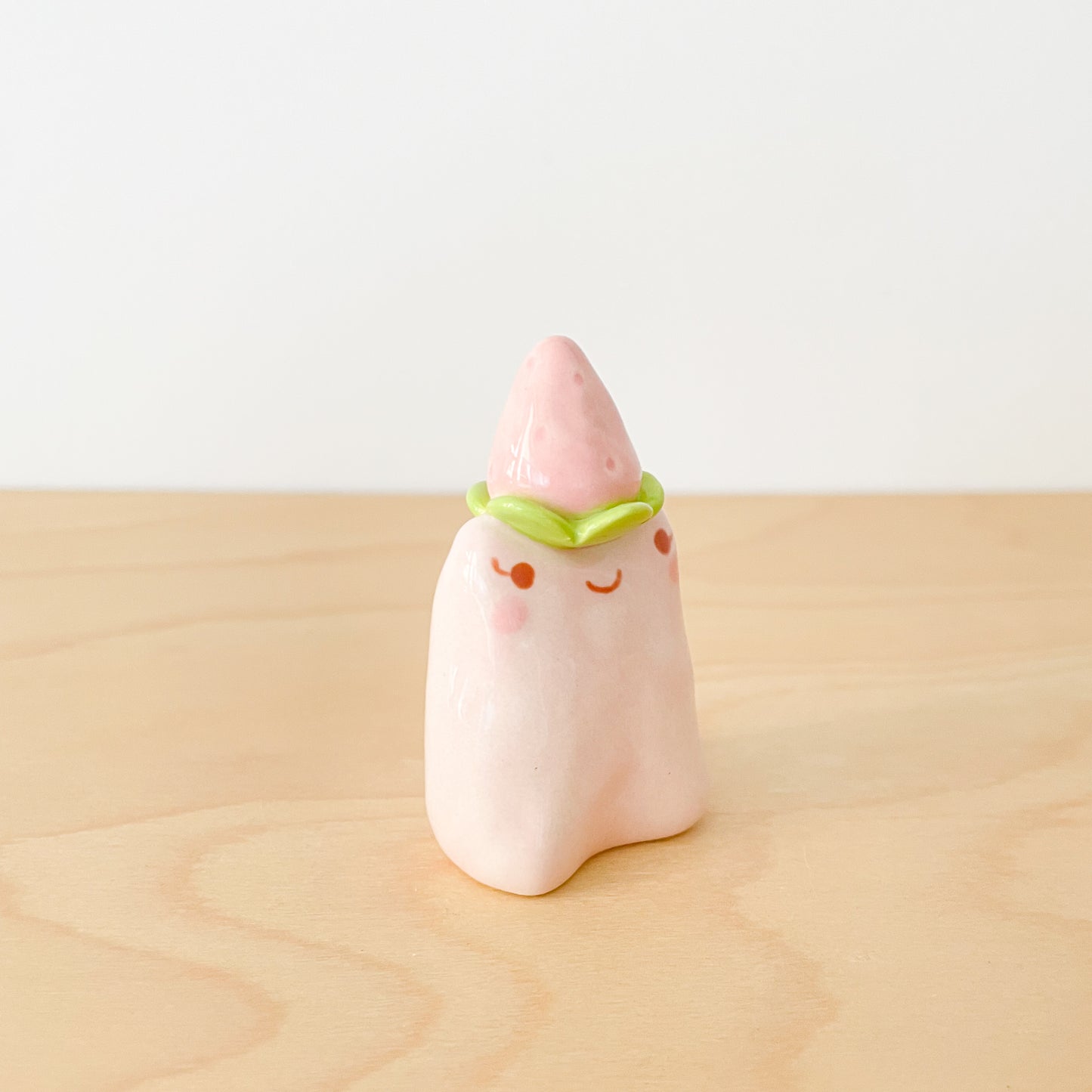 Pink Strawberry Frog Ring Holder