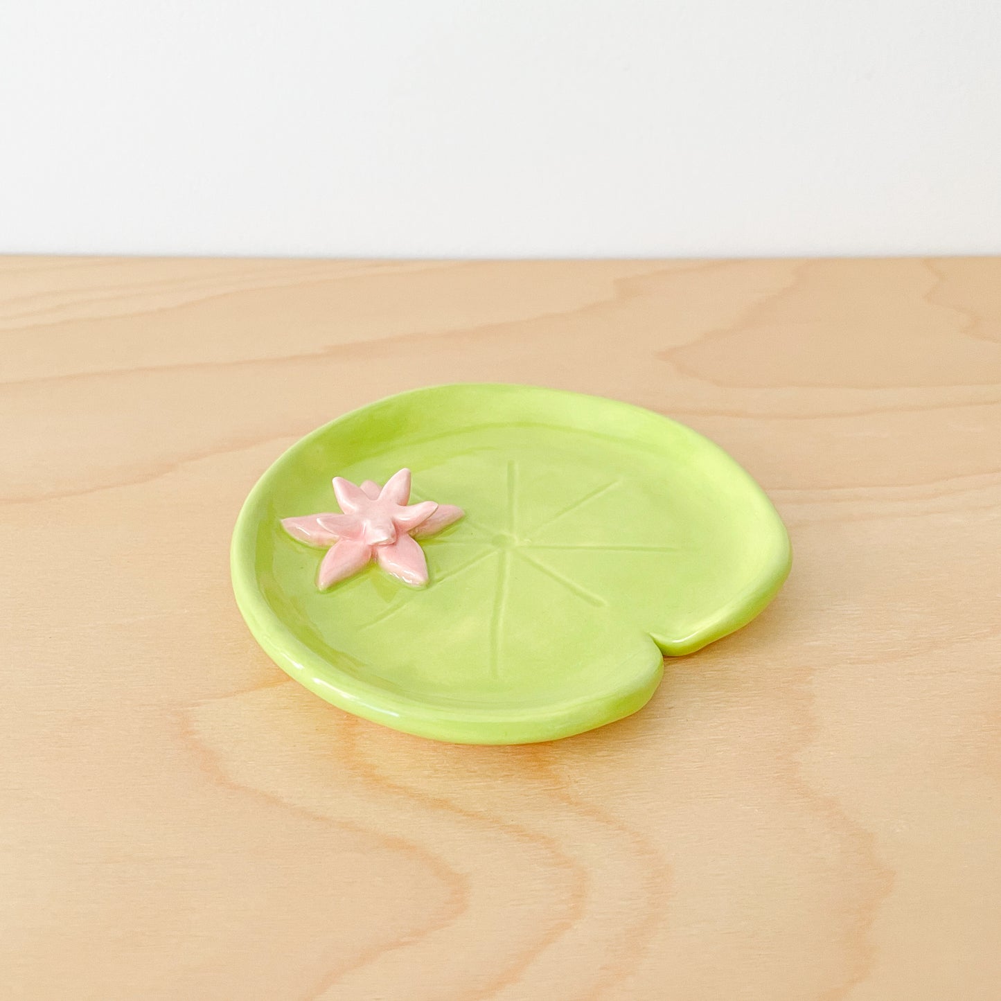 Floral Lily Pad Trinket Dish