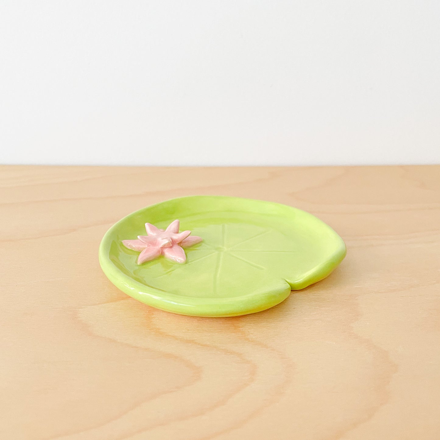 Floral Lily Pad Trinket Dish