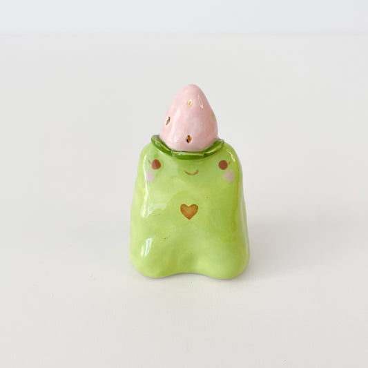 Sparkly Strawberry Frog Ring Holder