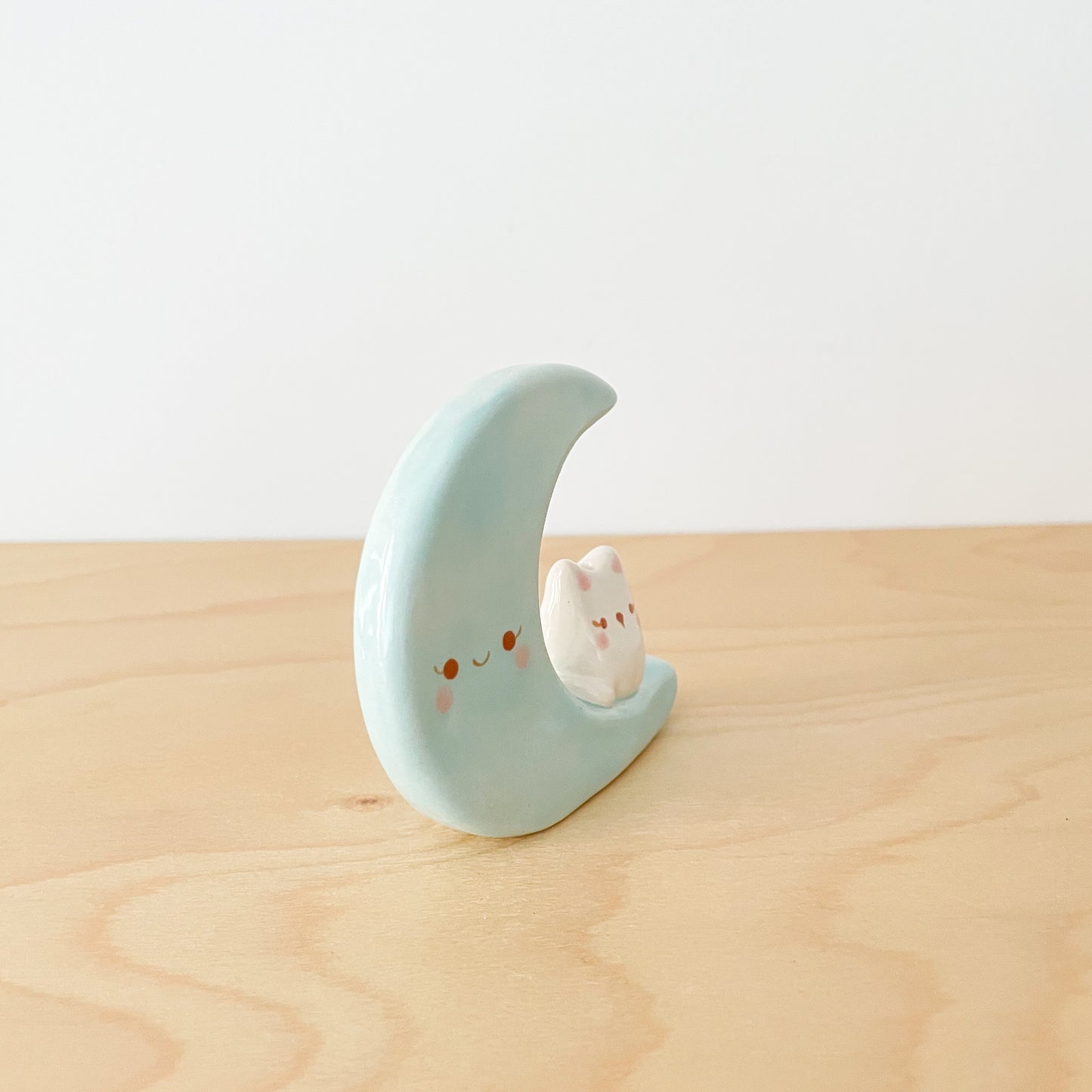 Luna Cat Mini Vase (blue)