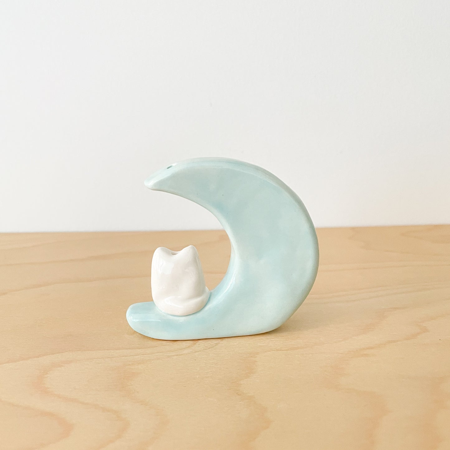 Luna Cat Mini Vase (blue)
