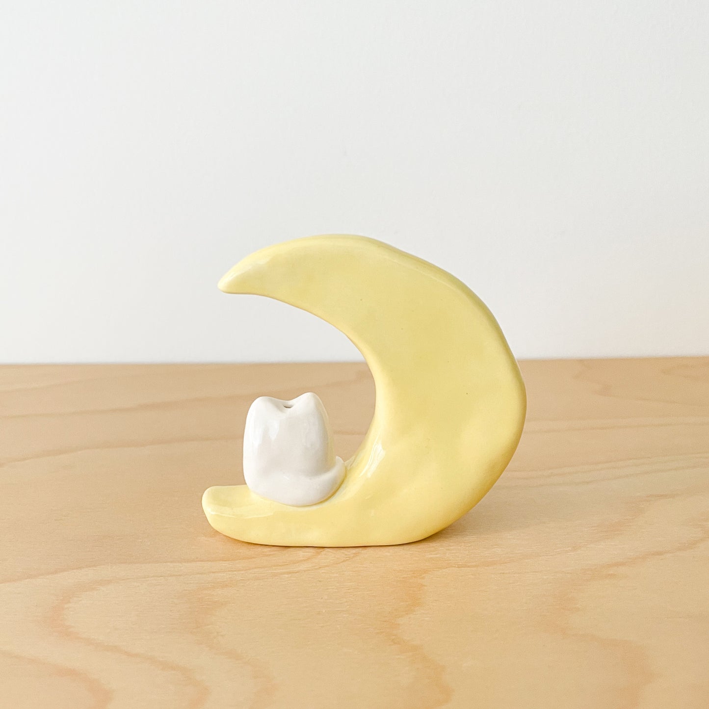 Luna Cat Mini Vase (yellow)