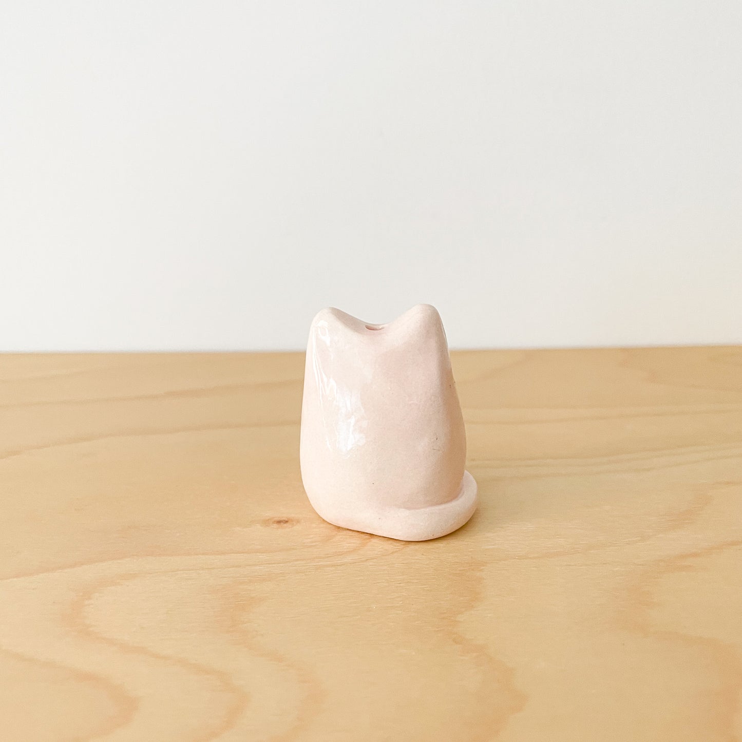 Pink Totoro Cat Mini Vase