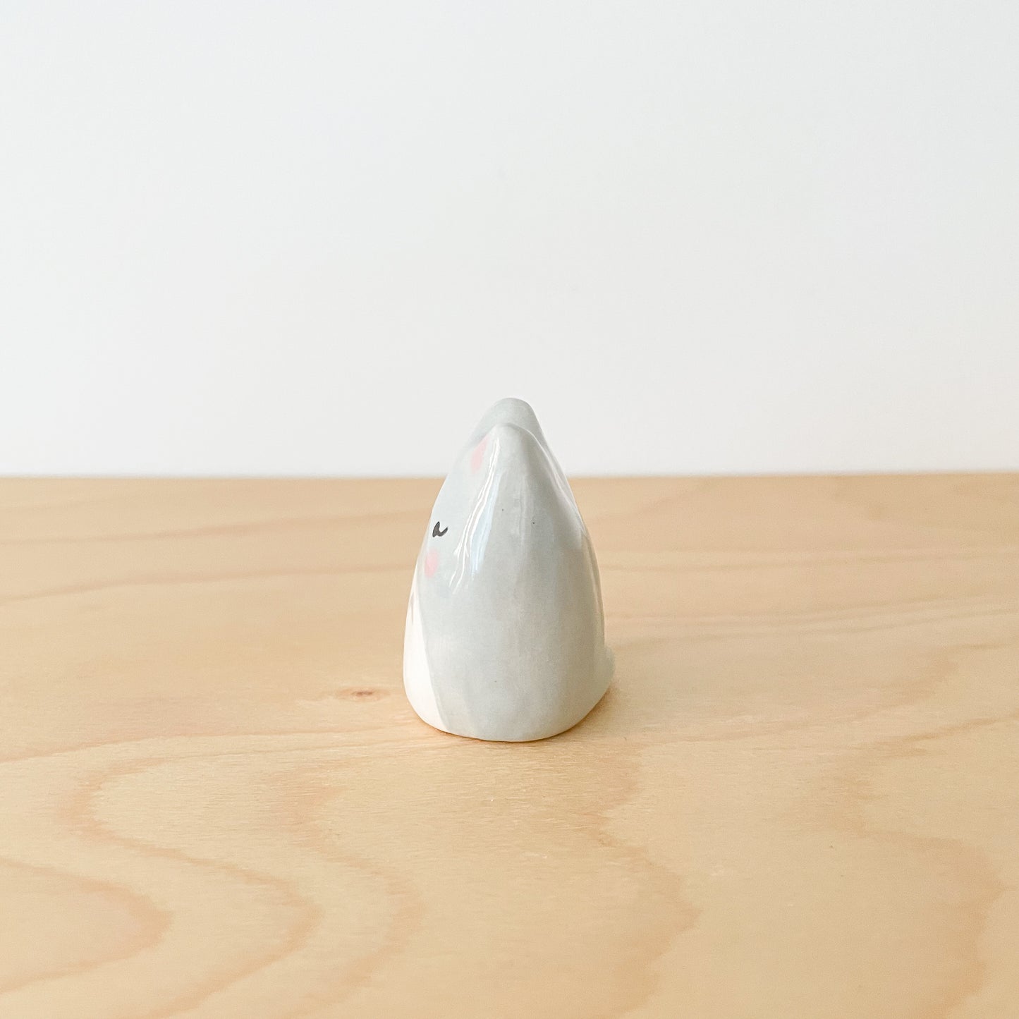 Grey Totoro Cat Mini Vase