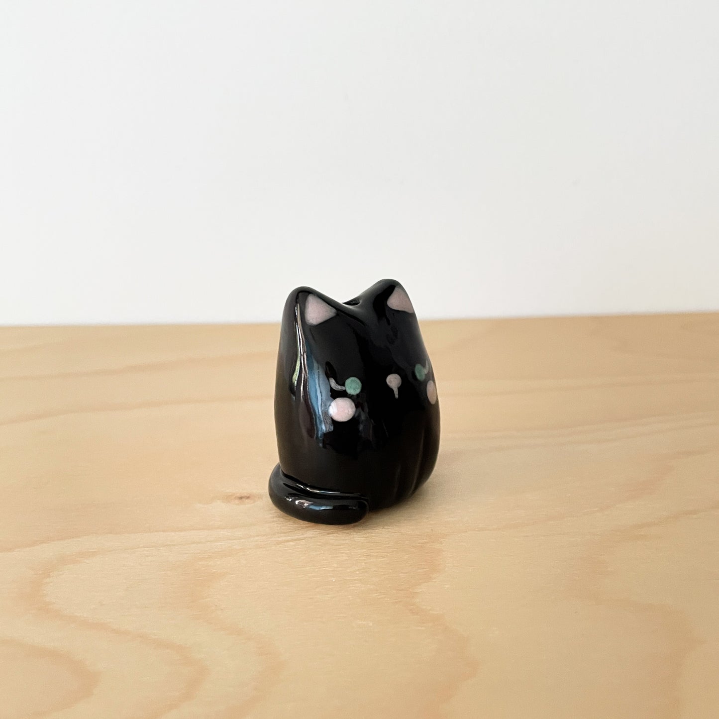 Black Cat Mini Vase