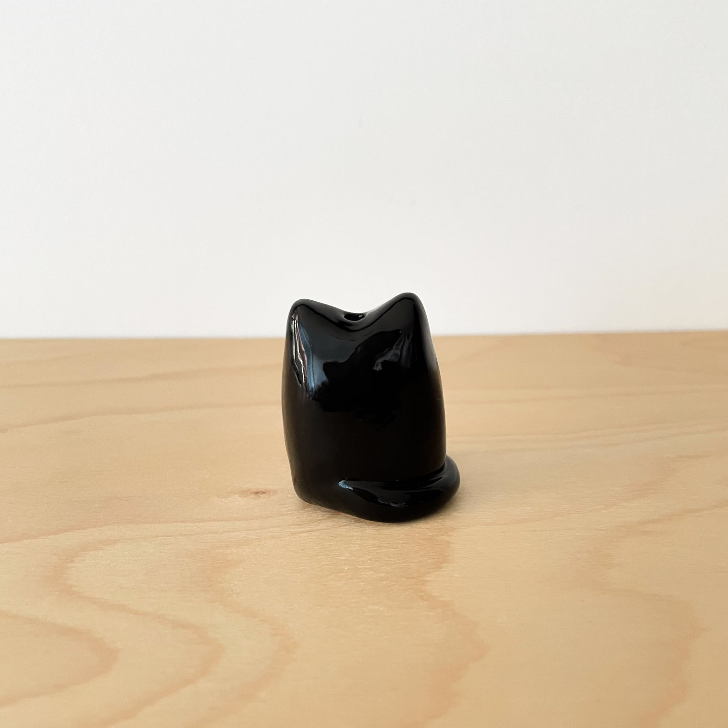 Black Cat Mini Vase