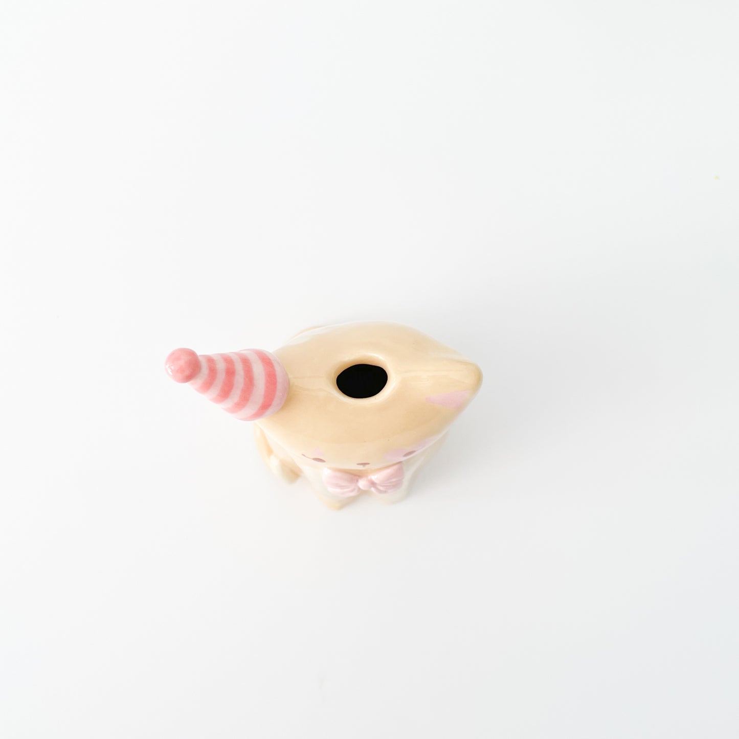 Caramel Circus Cat Vase