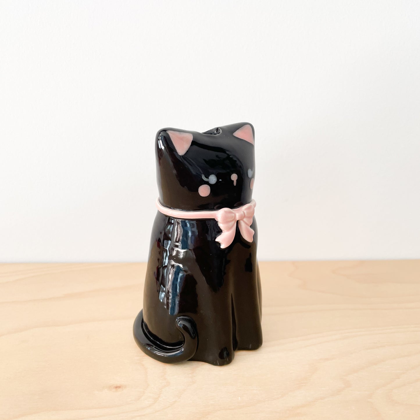 Black Cat Vase