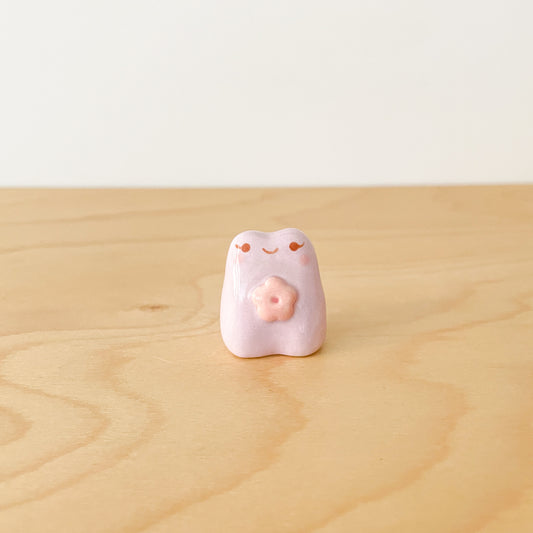 Lilac Flower Frog Desk Pal