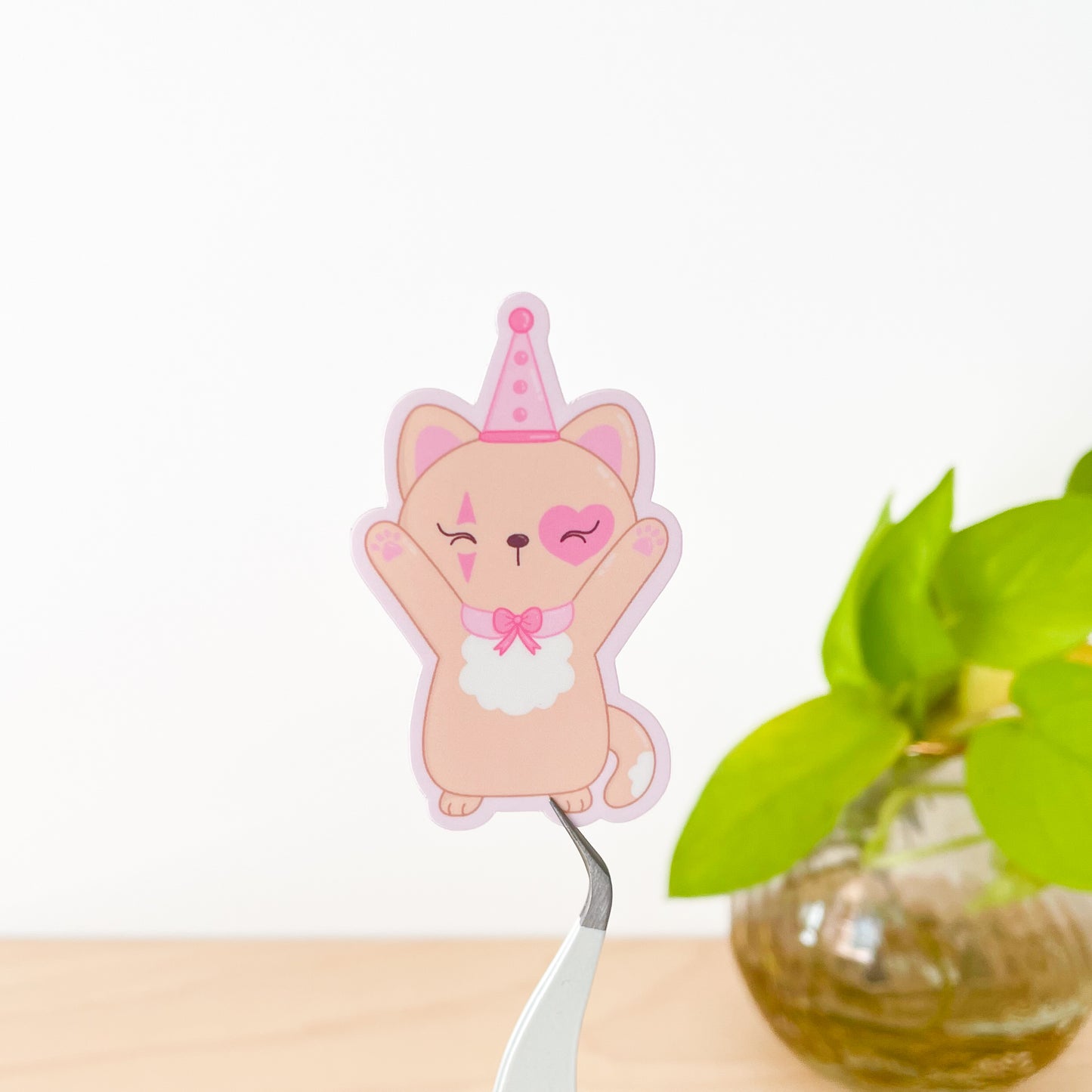 Caramel Circus Cat Sticker