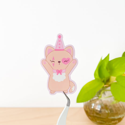 Caramel Circus Cat Sticker