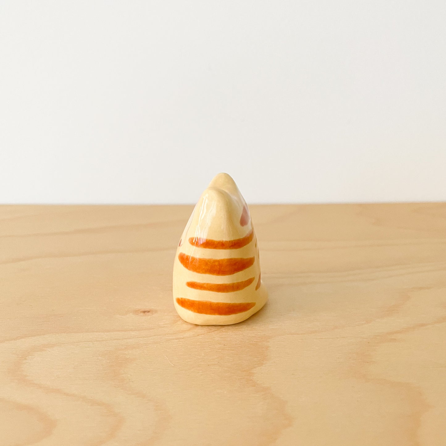 Brown Tabby Cat Mini Vase