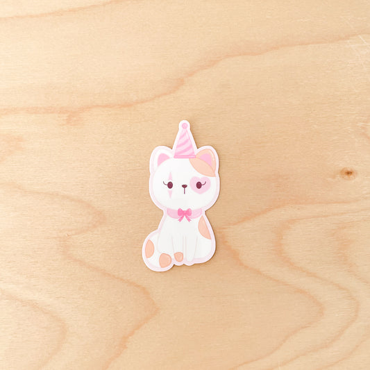 Pastel Circus Cat Sticker