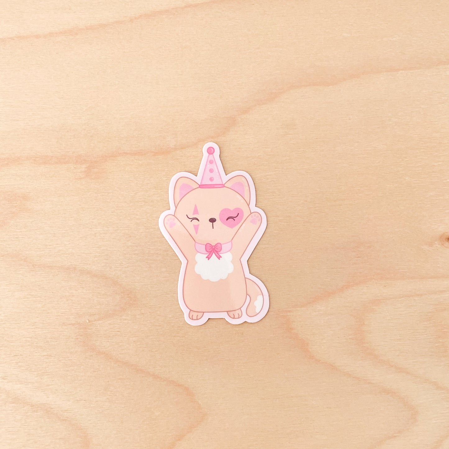 Caramel Circus Cat Sticker