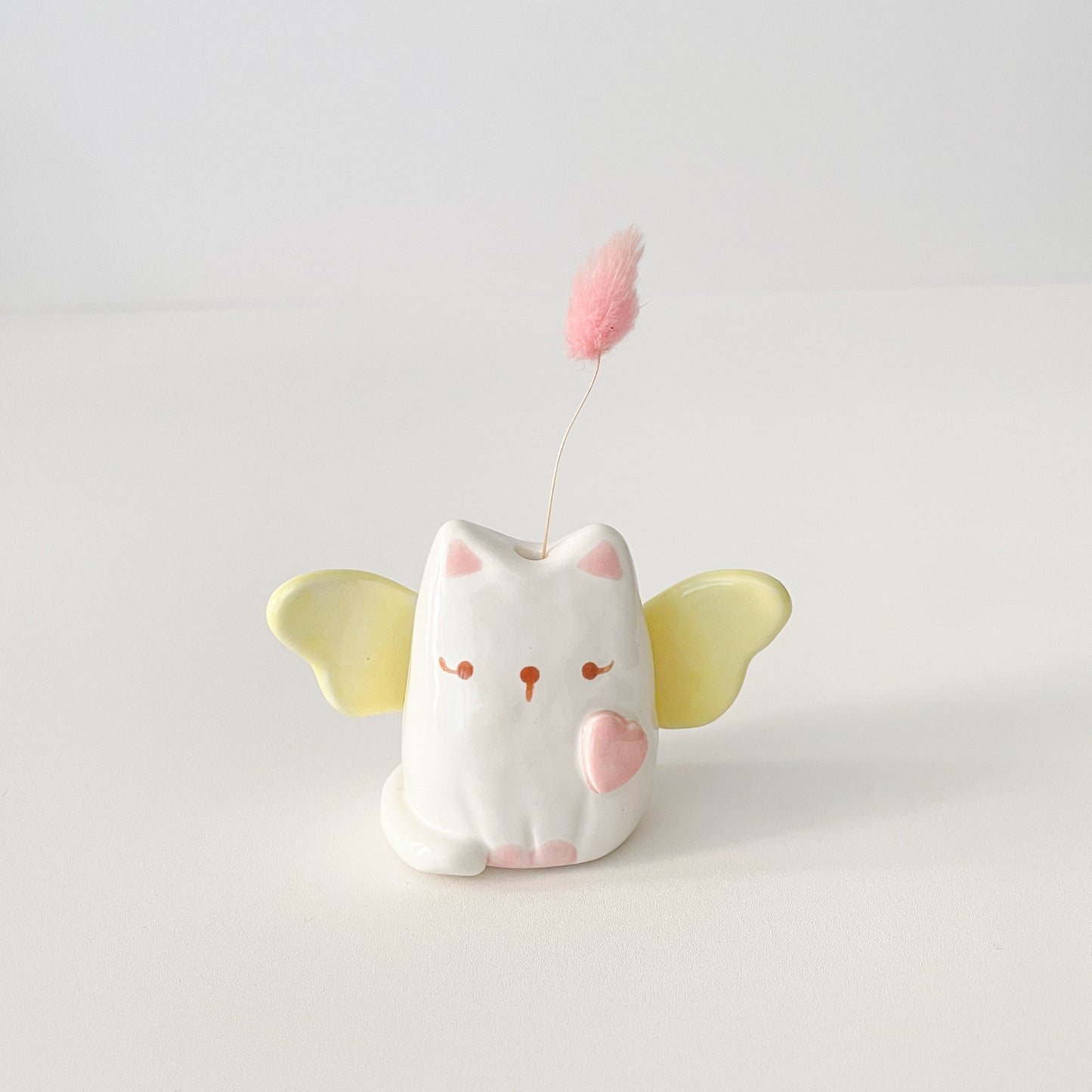Angel Cat Mini Vase