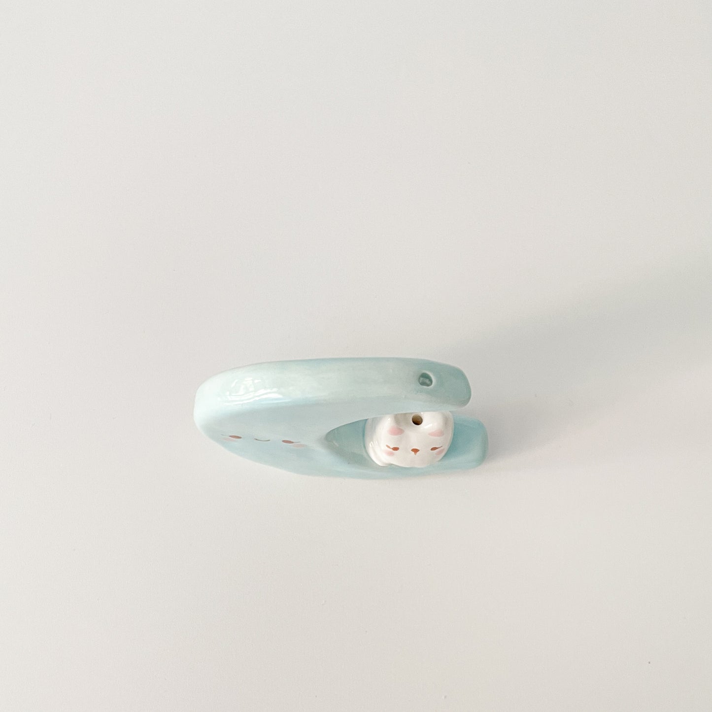 Luna Cat Mini Vase (blue)