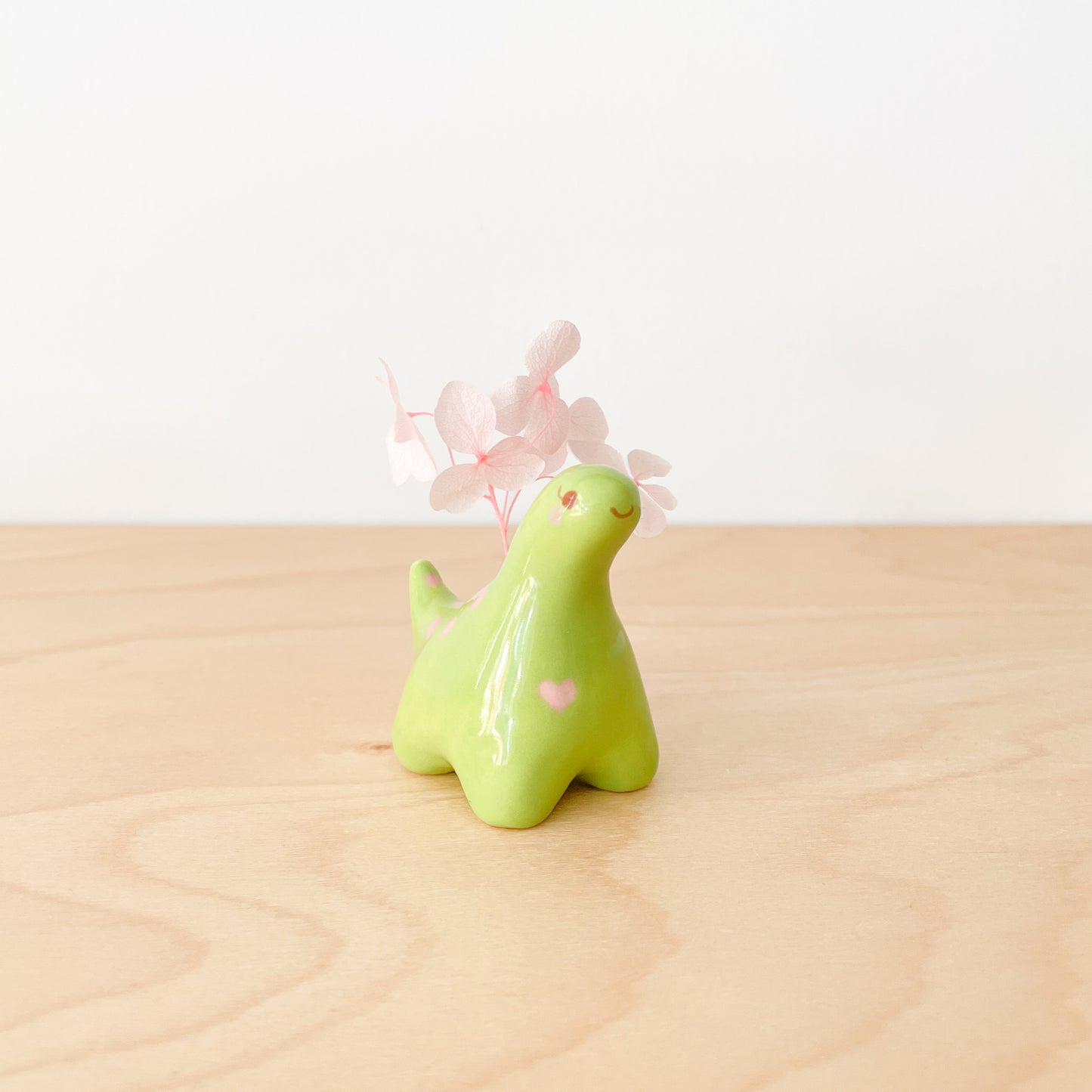 Green Dinosaur Mini Vase