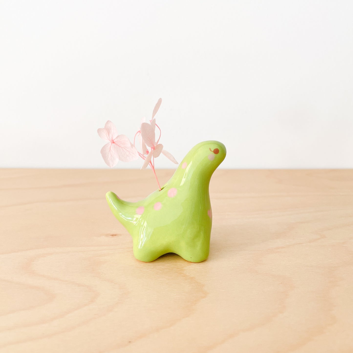 Green Dinosaur Mini Vase