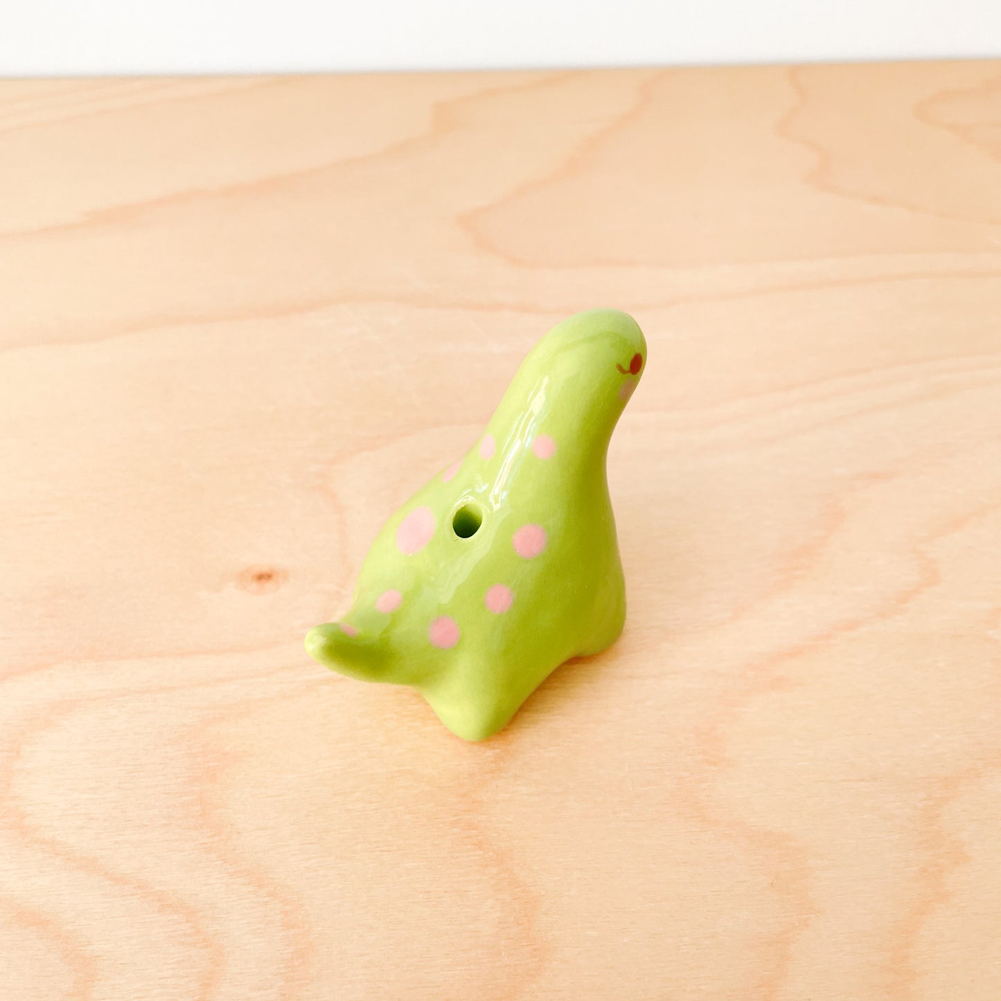 Green Dinosaur Mini Vase