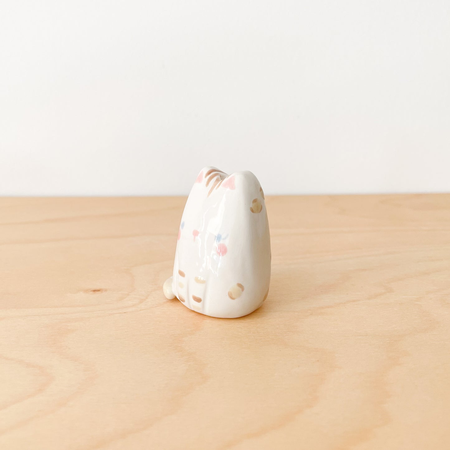 Snow Bengal Cat Mini Vase