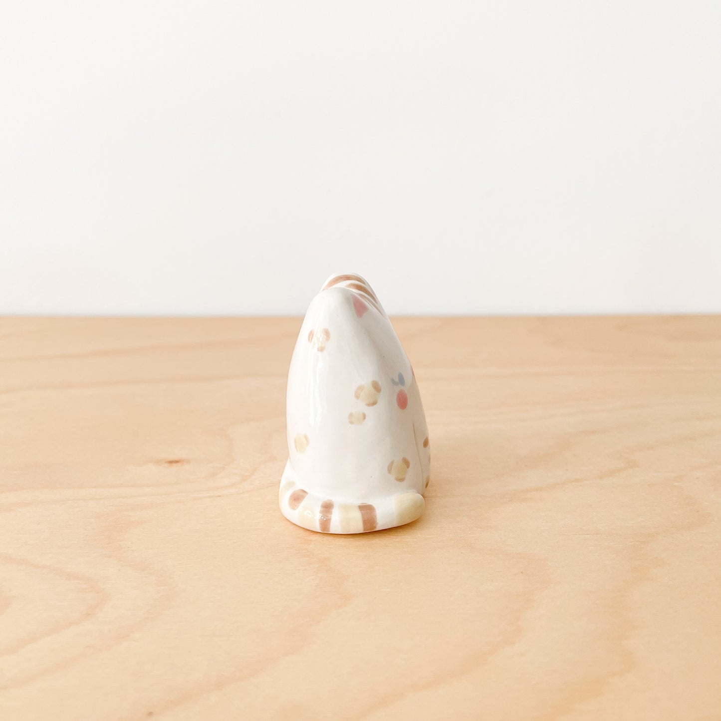 Snow Bengal Cat Mini Vase