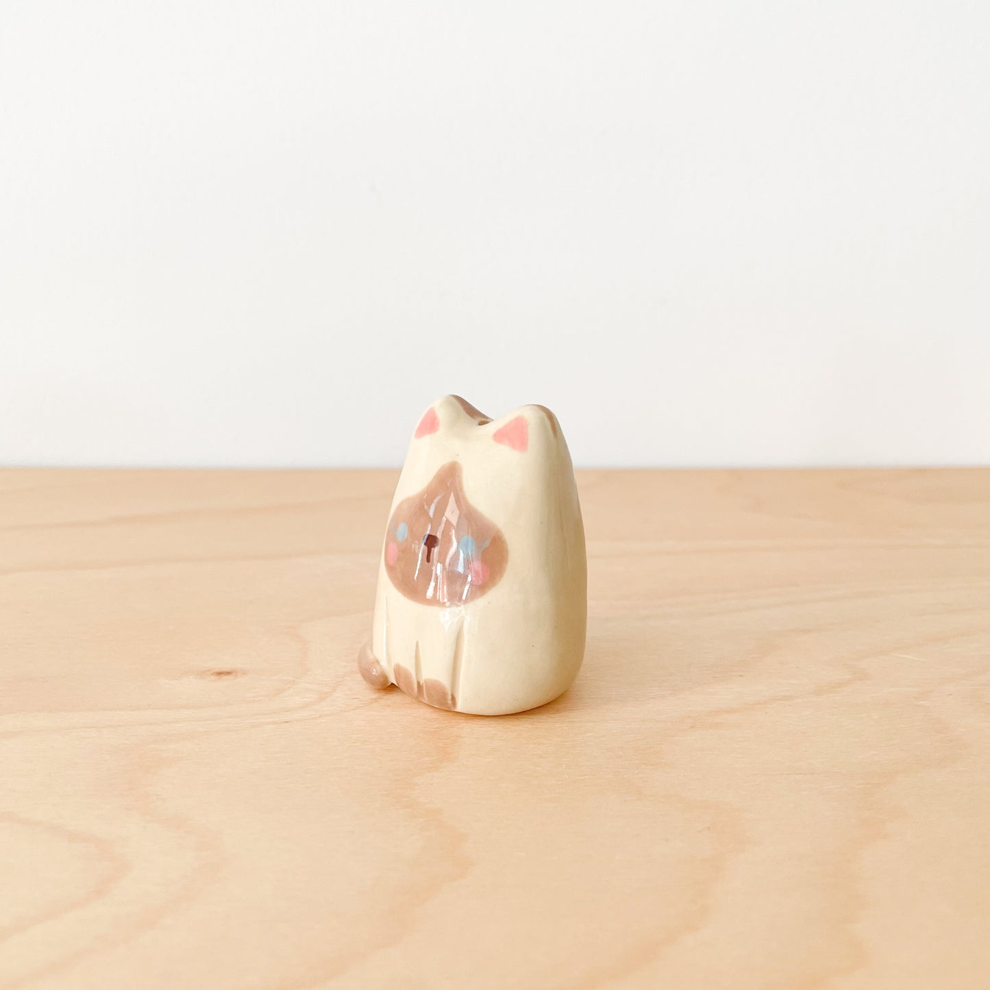 Siamese Cat Mini Vase - Design #2
