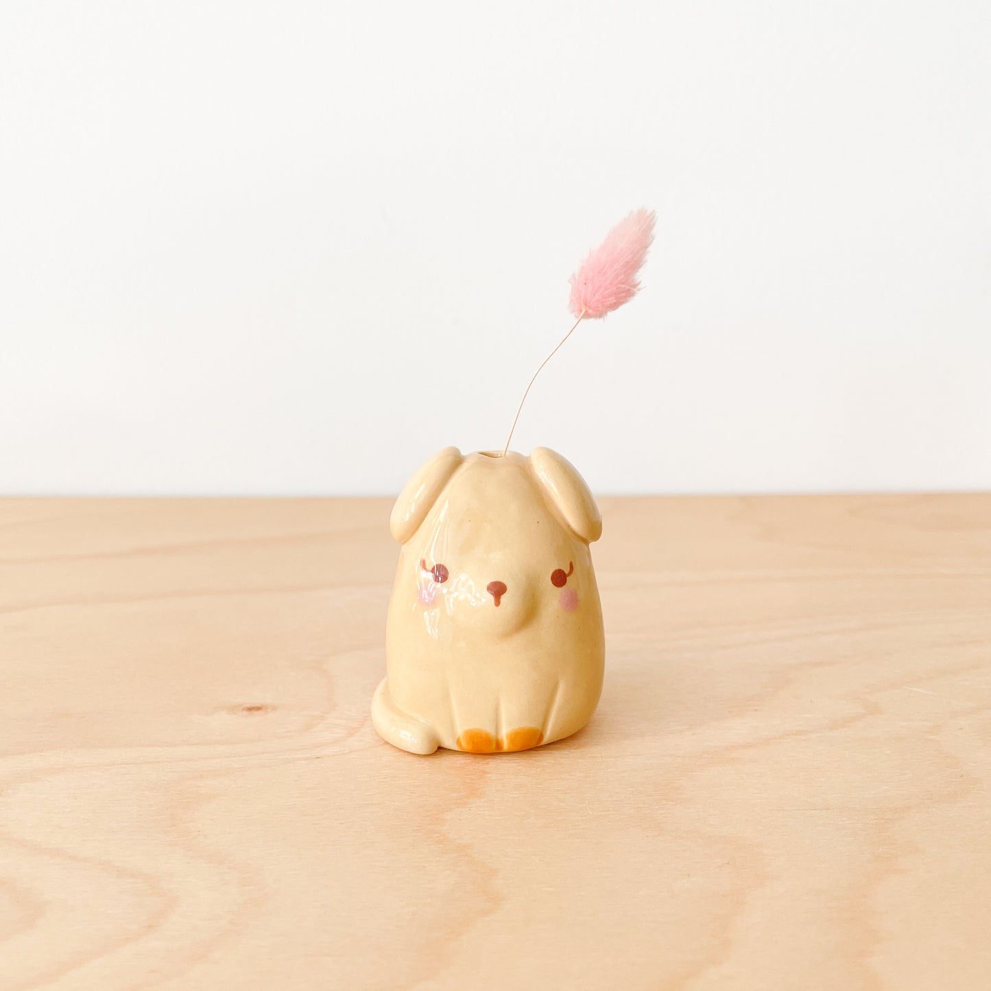 Caramel Dog Mini Vase