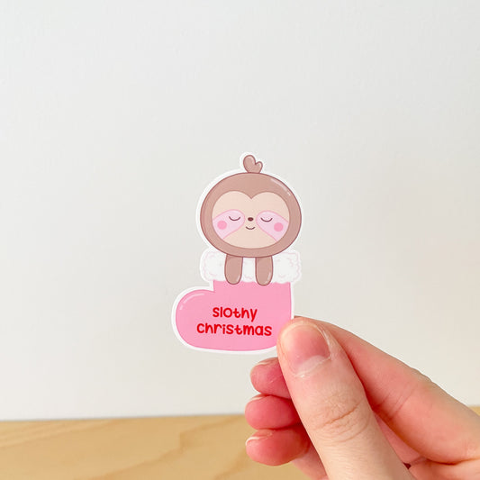 Slothy Christmas Sticker