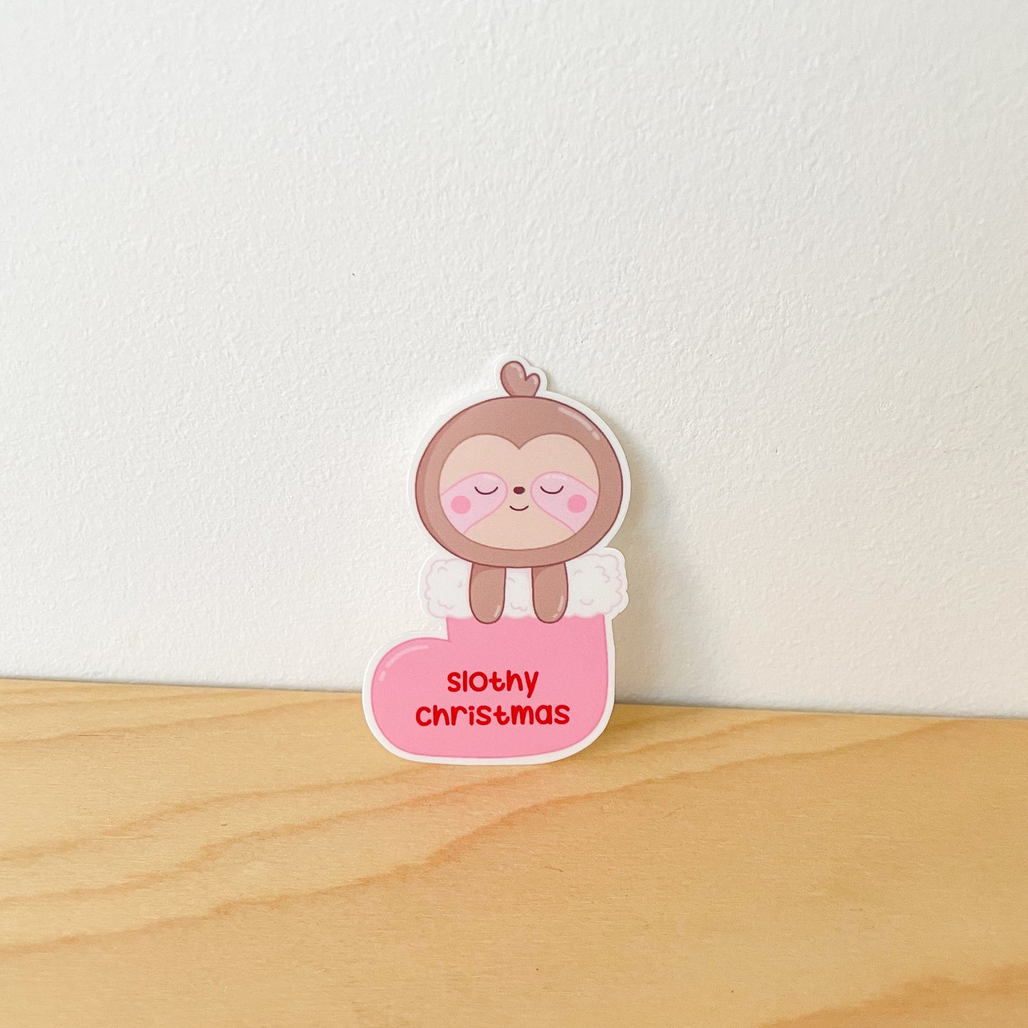 Slothy Christmas Sticker