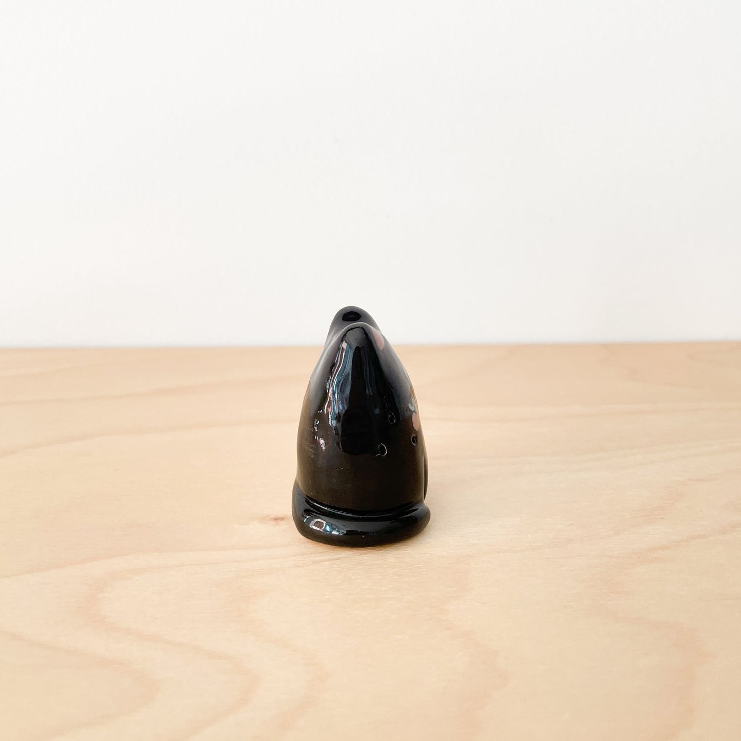 Black Whisker Cat Mini Vase