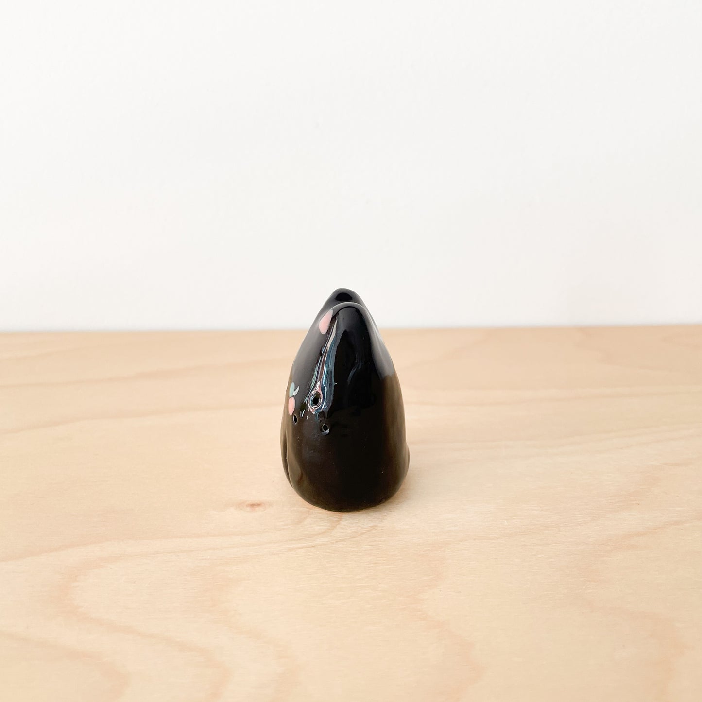 Black Whisker Cat Mini Vase