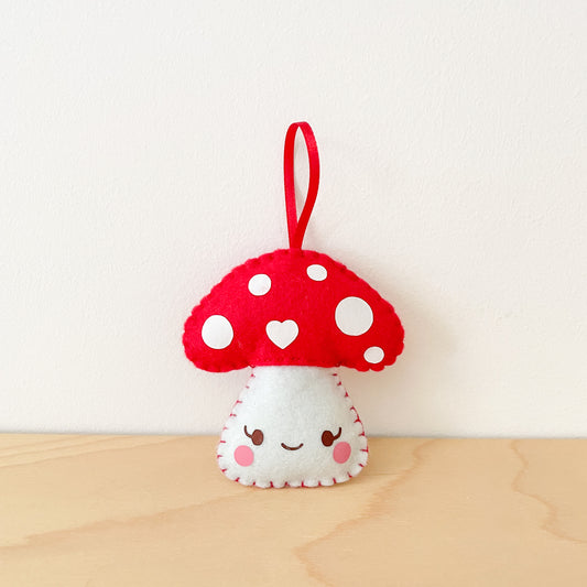 Red Mushy Felt Ornament