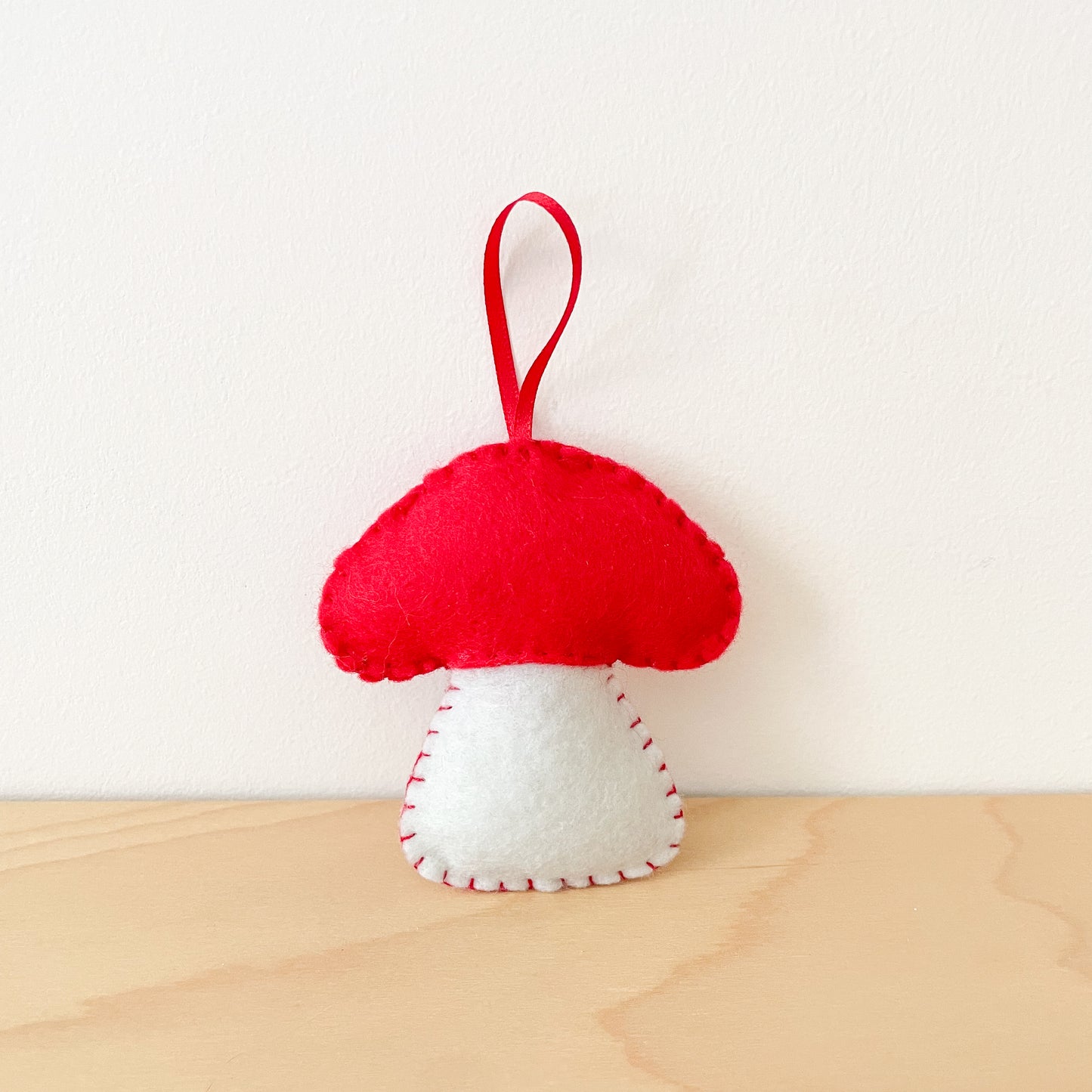 Red Mushy Felt Ornament