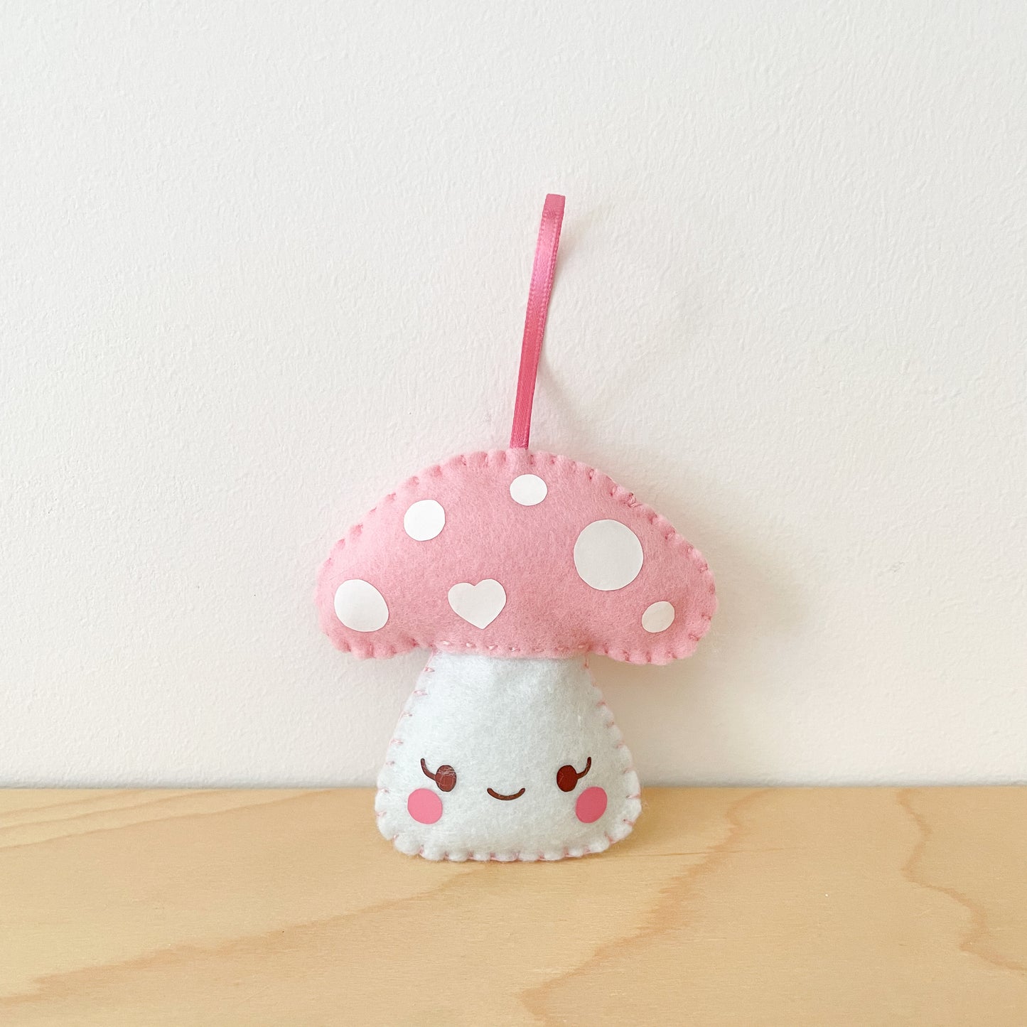 Pink Mushy Felt Ornament