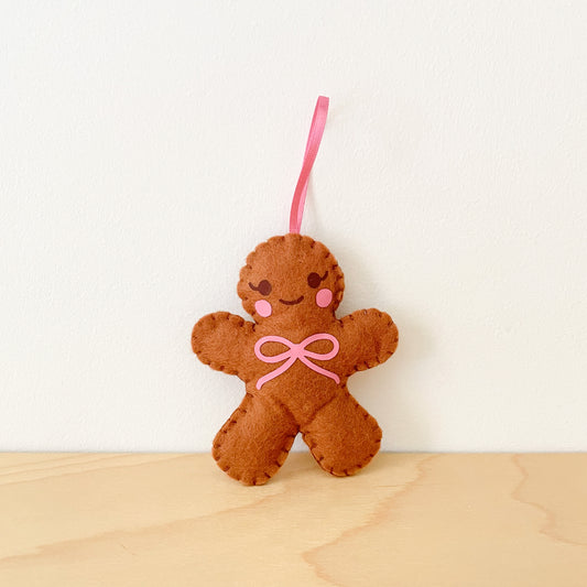Gingerbread Person Felt Ornament