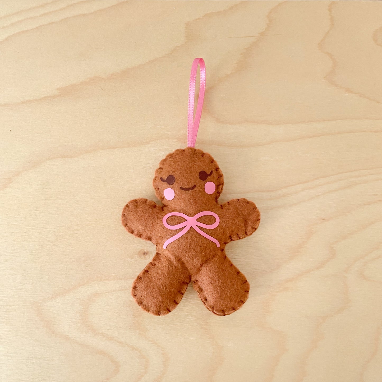 Gingerbread Person Felt Ornament
