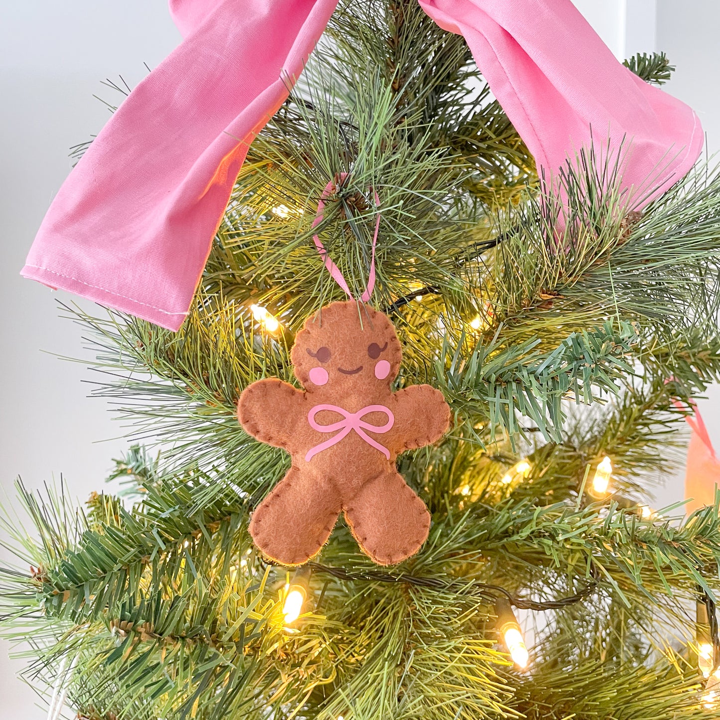 Gingerbread Person Felt Ornament